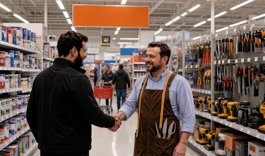 Yapı market korniş reyonu